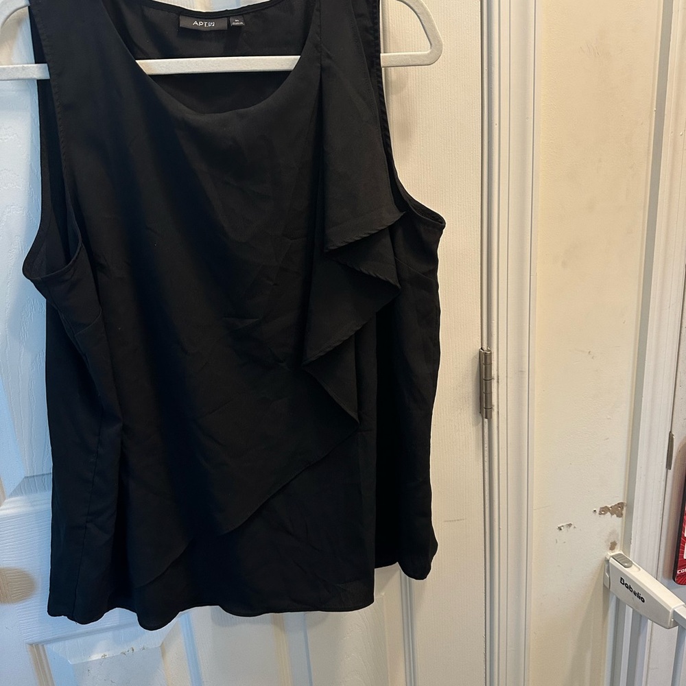 Apt. 9 Black Layered Tank Top